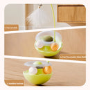 Copo Interativo - Brinquedo P/ Gatos Com Penas E Sino