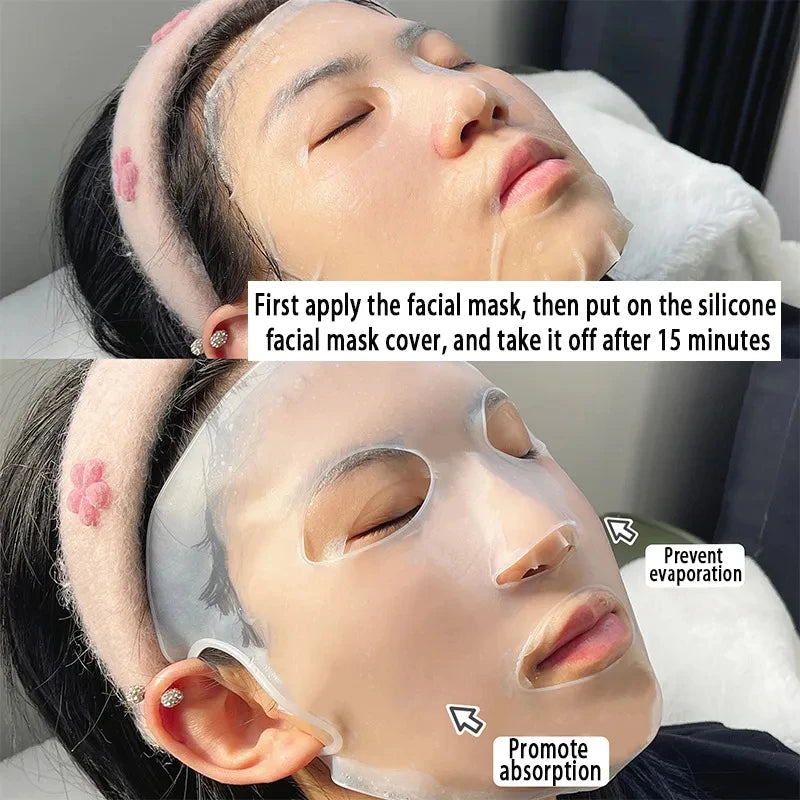 Skincare 3D Mask  - Máscara de Silicone Reutilizável