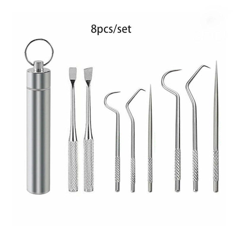 Toothpicks Pocket - Conjunto De Palito De Dente De Aço Inoxidável