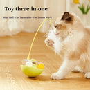 Copo Interativo - Brinquedo P/ Gatos Com Penas E Sino