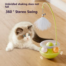 Copo Interativo - Brinquedo P/ Gatos Com Penas E Sino