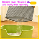 Piso Ecológico - Tapete Duplo Antiderrapante para Caixa de Areia de Gatos